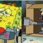 spongebag rich vs poor meme