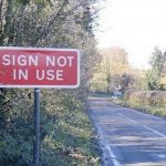 Sign not in use meme