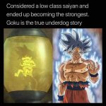 Goku underdog meme