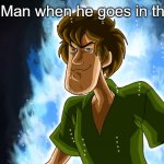 O H    Y E A H | Camera Man when he goes in the movie: | image tagged in ultra instinct shaggy,funny | made w/ Imgflip meme maker