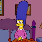 Worried Marge Simpson