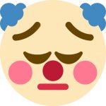 Sad clown emoji