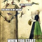 Little Men New relationship | LET'S MEET; I ALWAYS LOVED YOU; I WILL DIVORCE; YOU WERE IN MY DREAM; WHEN YOU START A NEW RELATIONSHIP | image tagged in men floating,girl,relationships | made w/ Imgflip meme maker