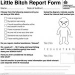 Little bitch report form meme
