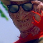 Freddy Kruger with sunglasses