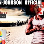 Clown-johnson_official announcement template template