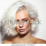 beuttiful platinum blonde woman