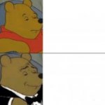 pooh bear disapproves / approves