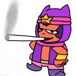 The J | image tagged in sandy smokes a fat blunt | made w/ Imgflip meme maker