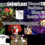 NewYearsSnowflake announcement template meme