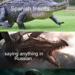 Multilingual insults meme