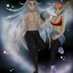 Sayori and Sephiroth meme