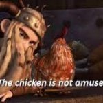 The chicken is not amused HTTYD meme