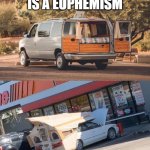 vanlife | #VANLIFE IS A EUPHEMISM; FOR HOMELESSNESS | image tagged in vanlife | made w/ Imgflip meme maker