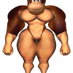 Donkey Kong thicc thighs transparent meme
