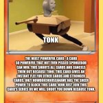 Tonk card