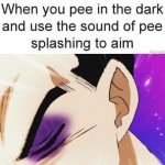 Pee in the dark meme