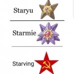 Staryu Starmie Starving