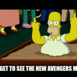 ... | WHEN YOU GET TO SEE THE NEW AVENGERS MOVIE EARLY | image tagged in gifs,who would win | made w/ Imgflip video-to-gif maker