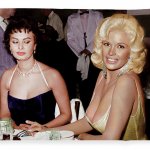 Sophia Loren and Jayne Mansfield Color