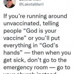 God is my vaccine meme