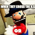 Our Border Crisis summed up by Mario | MEXICANS WHEN THEY CROSS THE U.S. BORDER | image tagged in gifs,mario | made w/ Imgflip video-to-gif maker