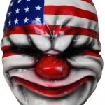 wow so deep | SOCIETY; BOTTOM TEXT | image tagged in payday 2 dallas clown mask | made w/ Imgflip meme maker