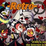 Retro's Helluva Boss Announcement Template template