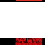 Blank SNES game box template