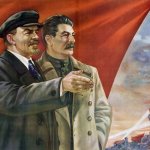 Lenin and Stalin poster Soviet