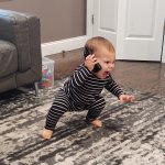 baby screams into phone