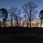 Sunset with moon