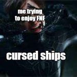 i think BF x GF is the only normal ship in FNF bruh | me trying to enjoy FNF; cursed ships | image tagged in spider-man removes black suit,fnf,friday night funkin,shipping,ship,cursed | made w/ Imgflip meme maker