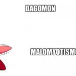Kirby prefers MaloMyotismon over Dagomon | DAGOMON; MALOMYOTISMON | image tagged in drake meme but it's kirby | made w/ Imgflip meme maker