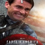 Captain America: The first cringe | E | image tagged in captain america the first cringe | made w/ Imgflip meme maker