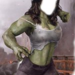 She-Hulk artwork png face cutout