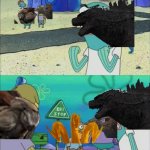 Godzilla King of the Monsters in a nutshell | HOW MANY TIMES DO WE HAVE TO TEACH YOU THIS LESSON YOU 3 HEADED DRAGON I LOVE TO DESTORY EVERYTHING ON EARTH | image tagged in how many times do we have to teach you this lesson,godzilla,king ghidorah,mothra,rodan | made w/ Imgflip meme maker