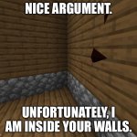 Nice Argument Minecraft