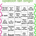 Splatoon bingo template