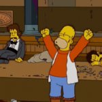 Homer Simpson Ned Flanders Knocked Out People