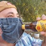 drinking with mask