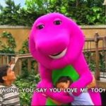 Barney sad