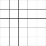 5 x 5 square template