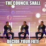 the clark stacey council shall decide your fate