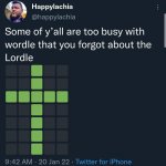 Forgot about the Lordle meme