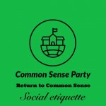 Common sense party social etiquette