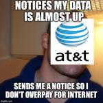 GGG | NOTICES MY DATA IS ALMOST UP SENDS ME A NOTICE SO I DON'T OVERPAY FOR INTERNET | image tagged in ggg | made w/ Imgflip meme maker