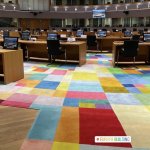 Rainbow carpet at the EU