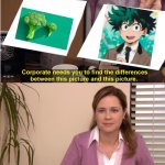 they are the same | image tagged in there the same image,mha,memes | made w/ Imgflip meme maker
