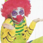 Child clown shrug
